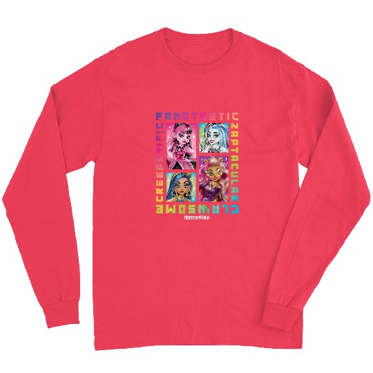 Kids Monster High Student Rainbow Grid Long Sleeves