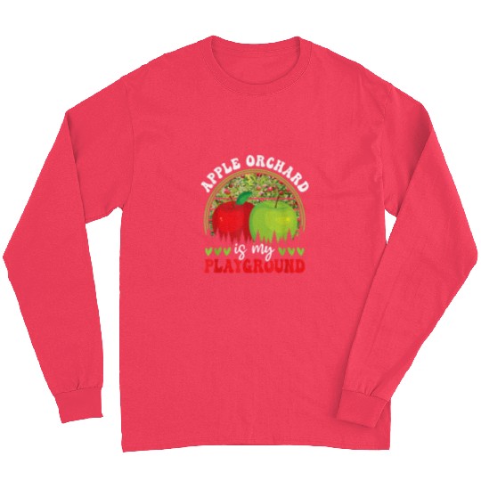 Apple Orchard Fruit Picking Harvest Season Apple Picking Long Sleeves