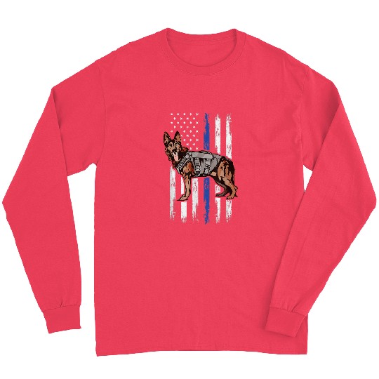 German Shepherd Pet K9 German Shepherd Police Dog Law Enforcement K9 Handler Long Sleeves