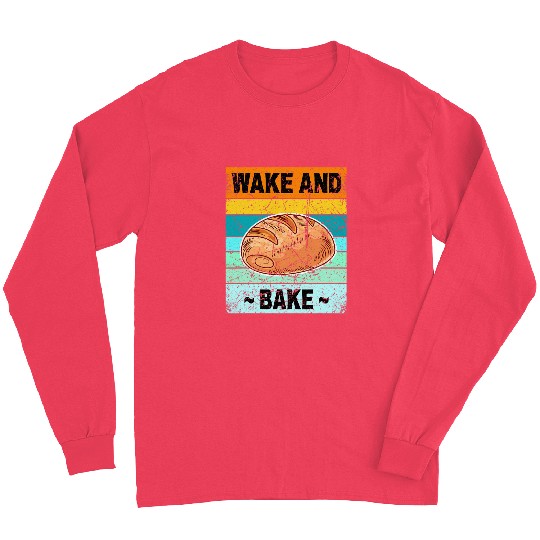 Retro Wake And Bake Sourdough Starter Kit Baker Long Sleeves