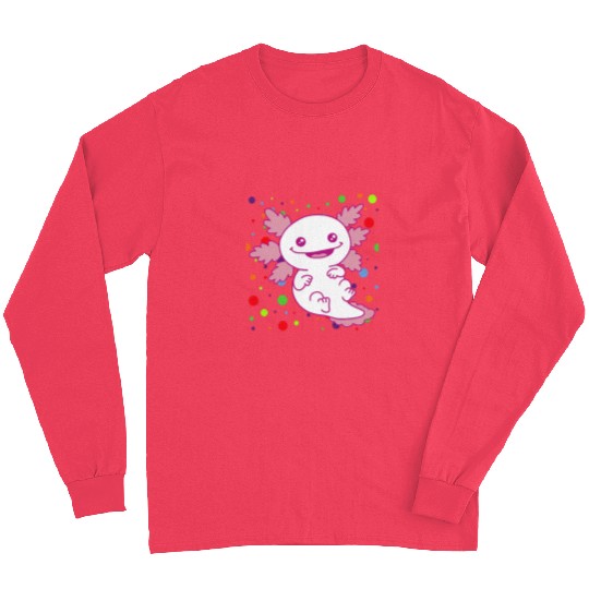 Axolotls Pet Spotted Spotty Dot Colored Spot Dotted Long Sleeves