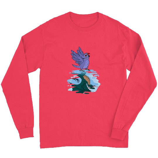 Dragon Pet Parrot 2Dragon Reflection I Violet Indian Ringneck Long Sleeves