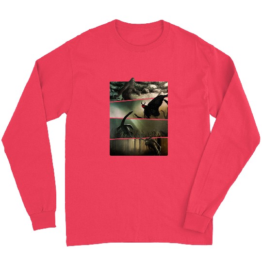 Bigfoot Pet Mothman Nessie Wendigo Original Cryptid Artwork Long Sleeves