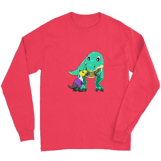 Dinosaur Pet Non Binary Pride TRex Mamasaurus Long Sleeves