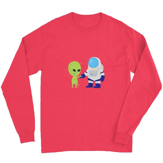 Aliens UFO Planets Alien Solar System Space Lovers Long Sleeves