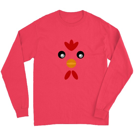 Chicken Pet Face Cute Funny Long Sleeves