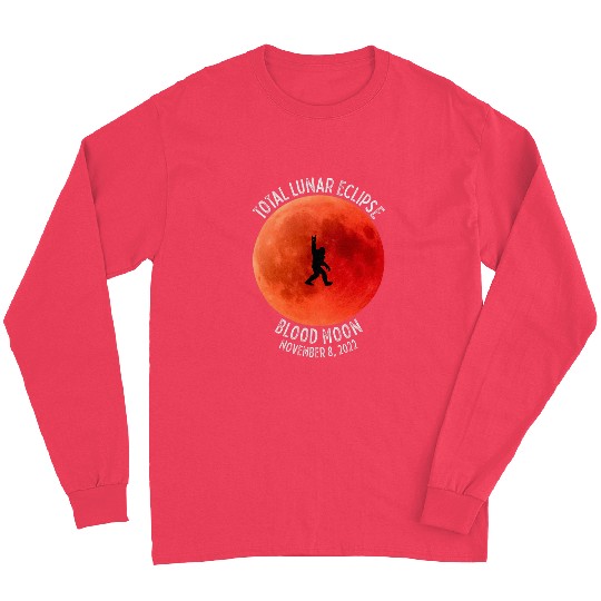 Bigfoot Pet Total Lunar Eclipse Big Foot Blood Moon Long Sleeves