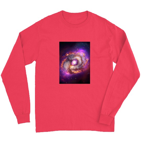 Astronaut Job Space Nebula Galaxy Deep Space Universe Gradient Pattern 78 Long Sleeves
