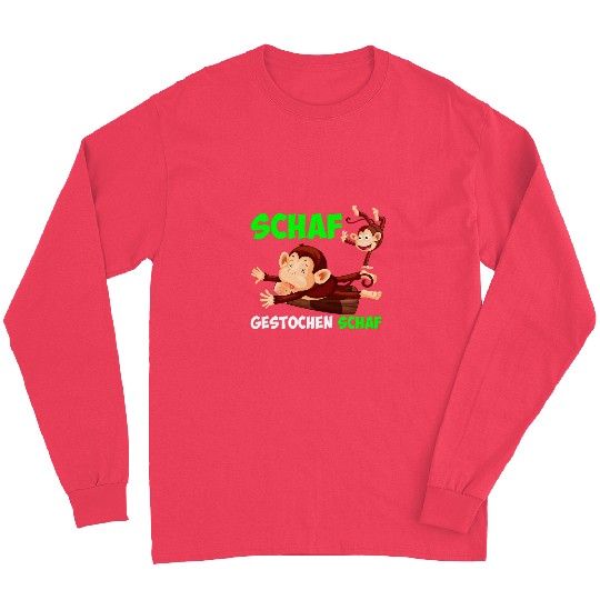 Sheep Pet Monkey design sheep cute monkey Long Sleeves