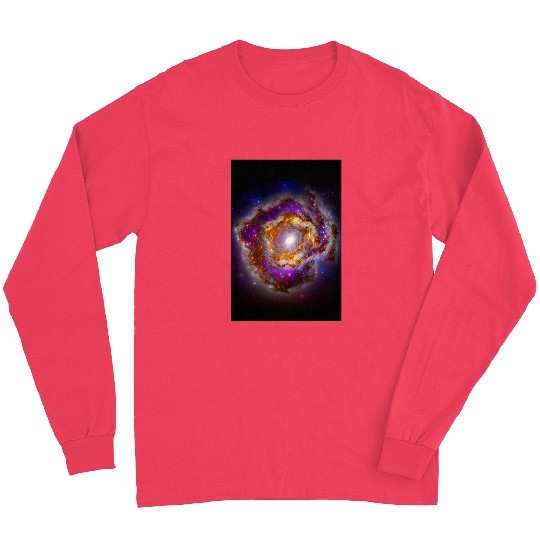 Astronaut Job Space Nebula Galaxy Deep Space Universe Gradient Pattern Long Sleeves