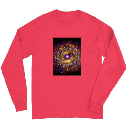 Astronaut Job Space Nebula Galaxy Deep Space Universe Gradient Pattern 9 Long Sleeves