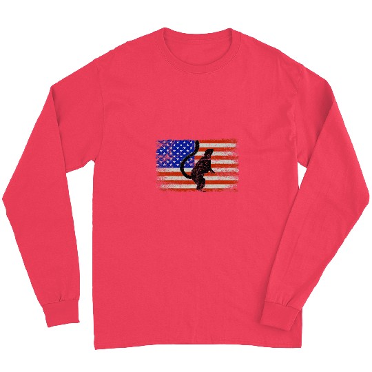 Lemur Pet American Flag USA Long Sleeves