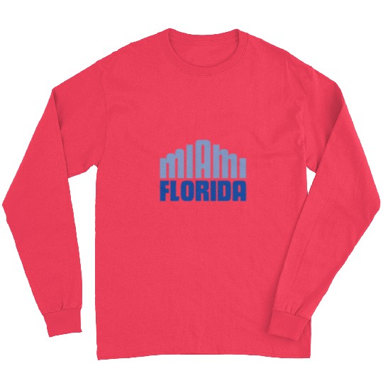 Architect Job Miami Florida Souvenir Art Deco Architecture Typography Long Sleeves