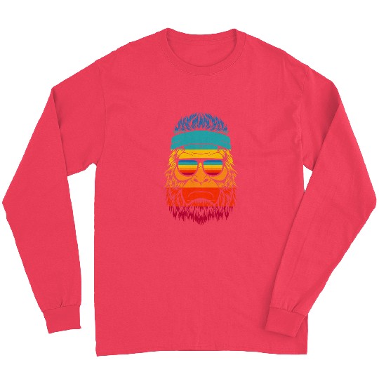 Gorilla Pet Retro Summer Gorilla Ape Monkey 6 Long Sleeves