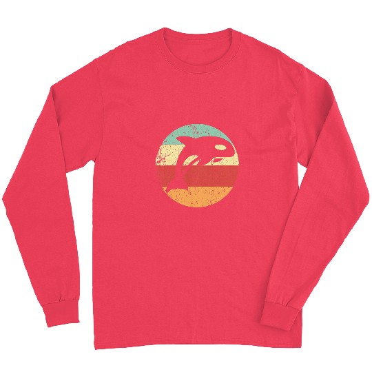 Whale Pet Pet Cool Retro 1970s Style Circle Long Sleeves