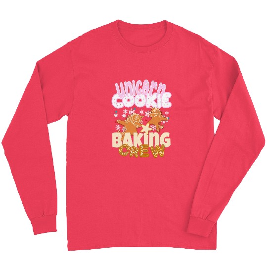 Unicorn Pet  Unicorn Cookie Baking Crew Christmas Baker Team 7 Long Sleeves