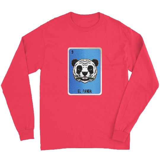 Panda Pet El Panda Mexican Slang Chicano Bingo Cards Long Sleeves