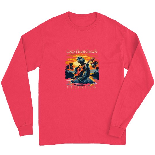 Turtle Pet Coco Plum Beach Florida Vacation Turtle Long Sleeves