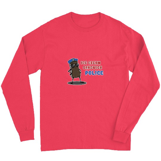 Ice Cream Sandwich Police Funny Ice Cream Sandwiches Long Sleeves
