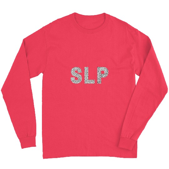 Leopard Speech Language Pathologist Speech Therapist Long Sleeves