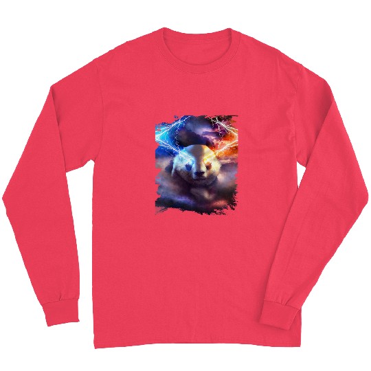 Panda Pet Lightning Panda Light Dark Storm Pandas Eye Long Sleeves