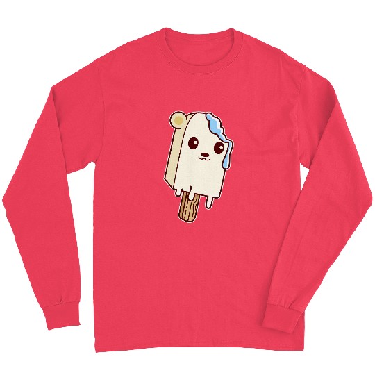 Bear Pet Popsicle Polar Bear Dripping Ice Cream Lovers Long Sleeves