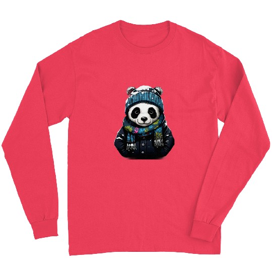 Panda Pet Beanie Knit Cap Hat Wool Winter Fall Outdoor Long Sleeves