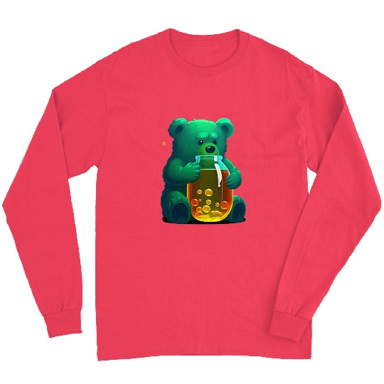 Bear Pet Cute Green Gummy Bear Long Sleeves