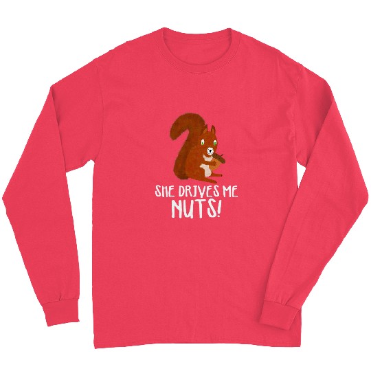Squirrel Pet Nutty Squirrel His Her Matching Couple Design Long Sleeves