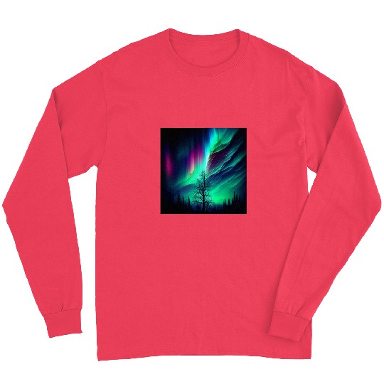 Northern Lights Aurora Borealis 2 Long Sleeves