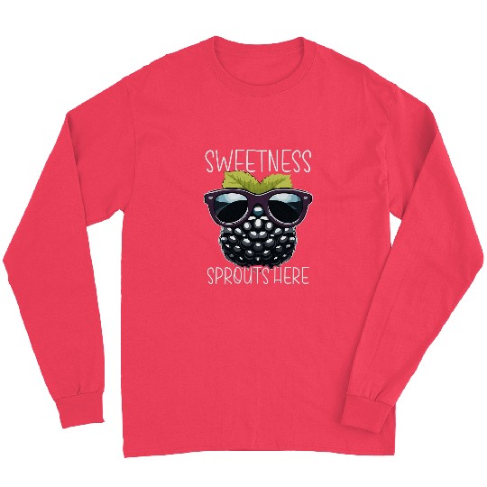 Sweetness Sprouts Here Cute Blackberry Long Sleeves