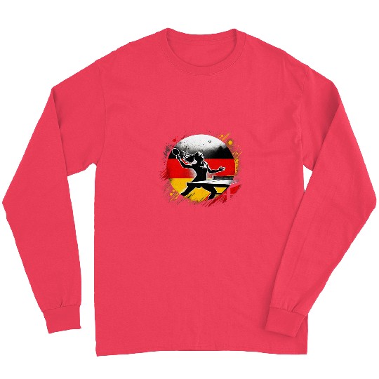Table Tennis Player Germany Flag Ping Pong Long Sleeves