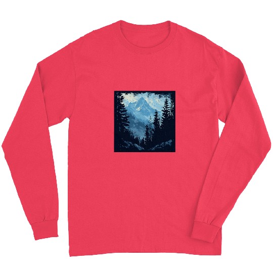 Tree Woods dark Green Nature Outdoor Explore forest green Long Sleeves