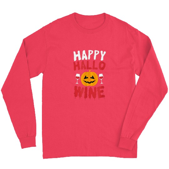 Wines Fun Happy Hallo Wines Halloween 2 Long Sleeves