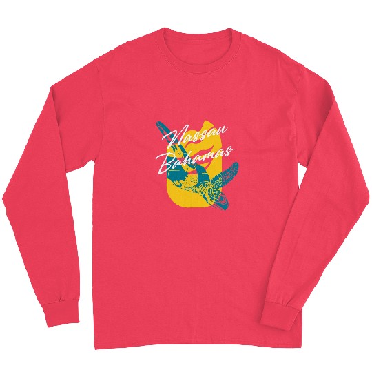 Turtle Pet Nassau Bahamas Vacation Souvenir Long Sleeves