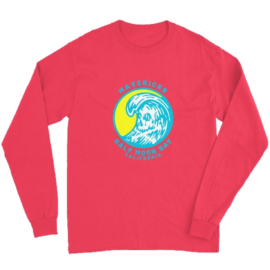 Surf Life Mavericks Half Moon Bay Surfing Long Sleeves