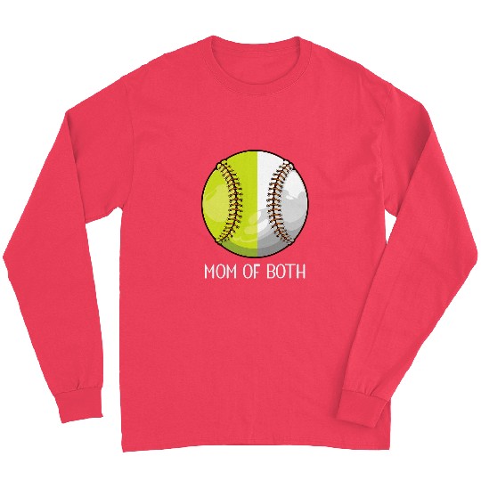 Game Day Mom Of Both Baseball Mom Softball Mom Life Long Sleeves
