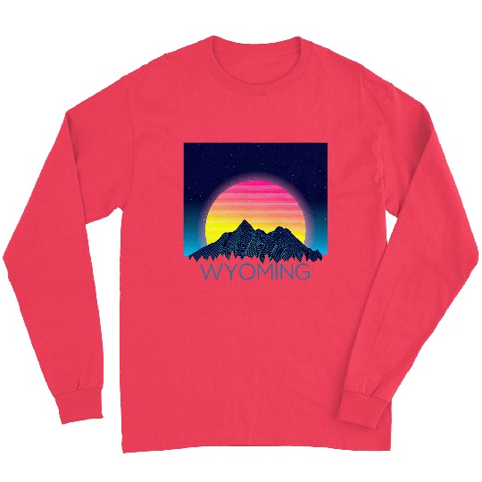 Wyoming Mountains Pride Nature Hiking Camping Outdoors Long Sleeves