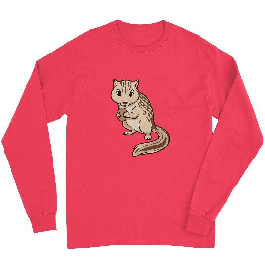 Squirrel Pet Kawaii Thirteenlined ground squirrel Long Sleeves