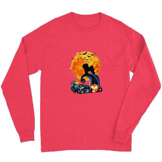 Bichon Frise Moon Cliff Pumpkin Halloween Long Sleeves