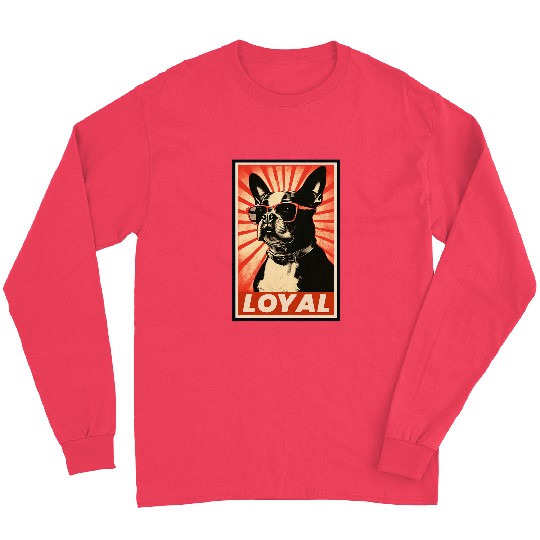 Boston Terrier Loyal Dog vintages Pet Mom Dad Long Sleeves