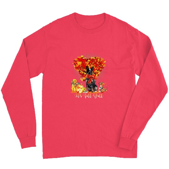 Its Fall Yall Blue Heeler Dog Lovers Thanksgiving202 Long Sleeves