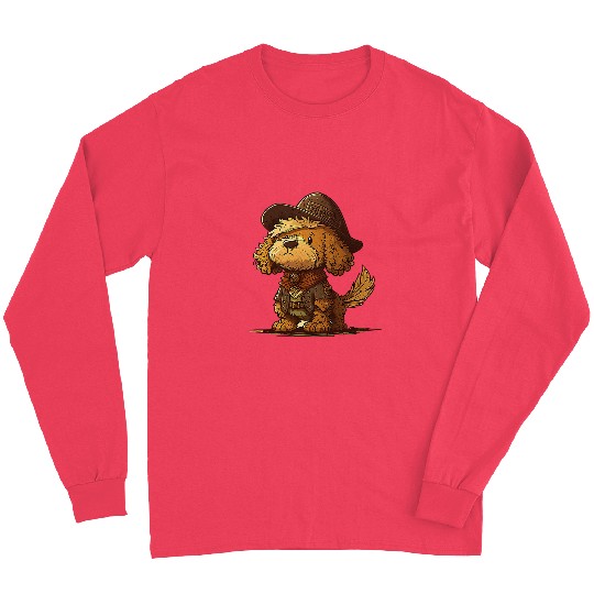 Golden Doodle Dog Art Lovers Long Sleeves