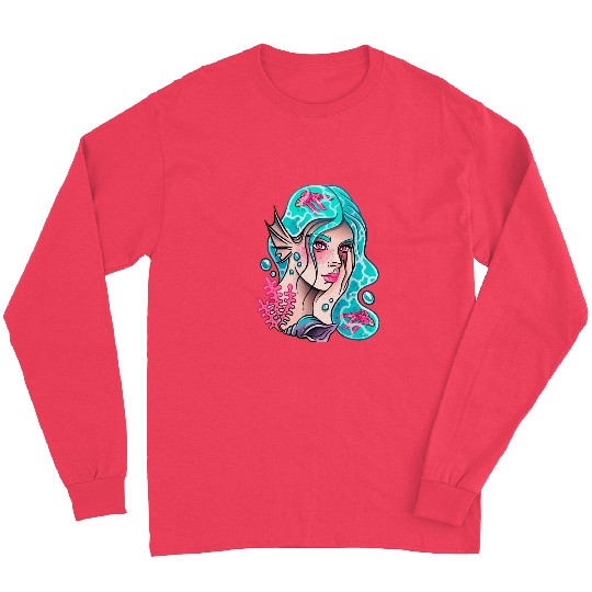 Gothic the four elements goddess Goth Art Water Long Sleeves