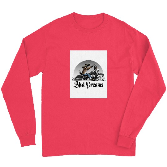 Lowrider Motorcycle Bike High Ape Hangers Blvd  Dreams Long Sleeves