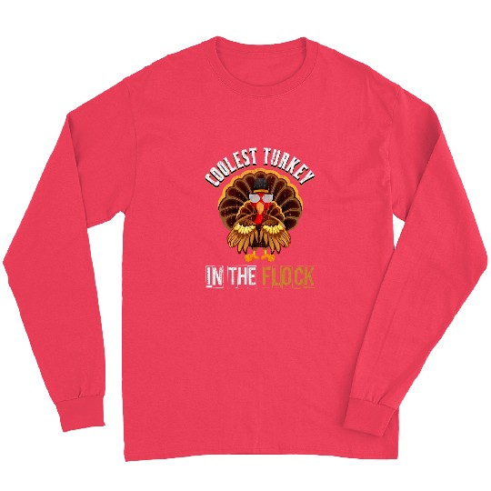 turkey flock blessed festive dinner thanksgiving Long Sleeves