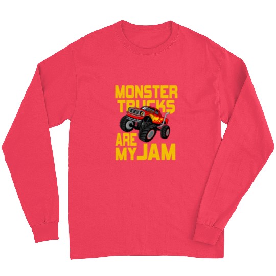 Monster Trucks Are My Jam vintages Retro 210 Long Sleeves