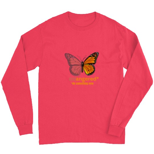 Monarch Butterfly Is Endangered Respect All Our Pollinators Long Sleeves