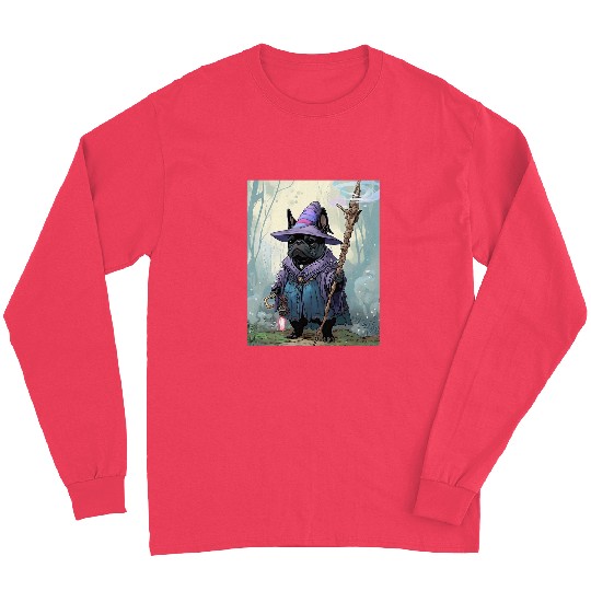 French Bulldog Wizard Funny Dog Magic Long Sleeves
