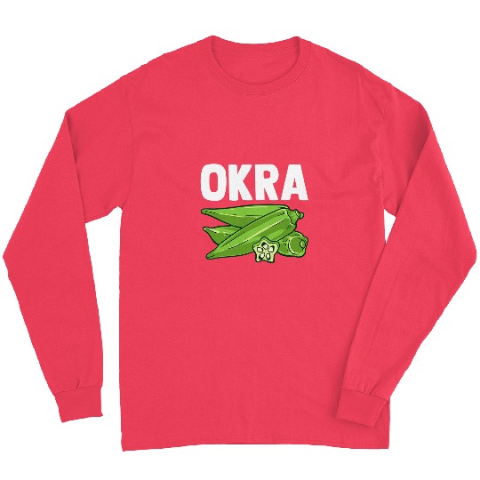 Lacrosse Gift Okra Vegetable Food Vegetarian Long Sleeves